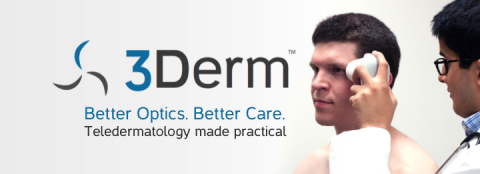 Male and Physician with 3Derm logo